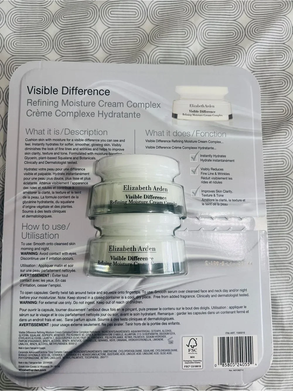 Elizabeth Arden Visible Difference Refining Moisture Cream Complex pack